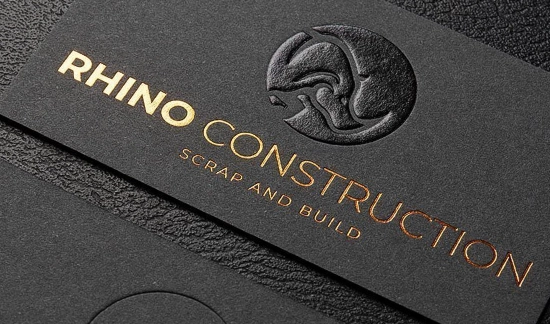 Embossed Business Card